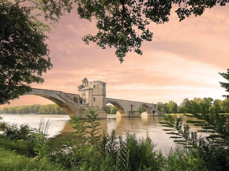 Avignon Bridge at Dusk, France